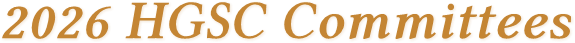 2026 HGSC Committees 2026 HGSC Committees